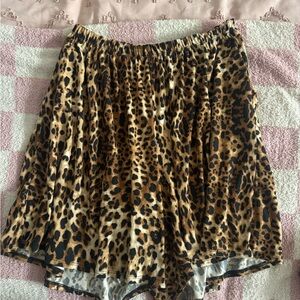 Dressed in Lala oversized cheetah print shorts